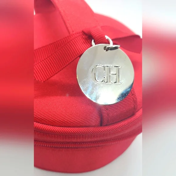 CAROLINA HERRERA - small pouch -cosmetic /jewelry case - zipper all around NWT - Picture 8 of 8